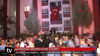 Kahramanca şehit olan Ömer Halisdemir'in evine anlamlı ziyaret