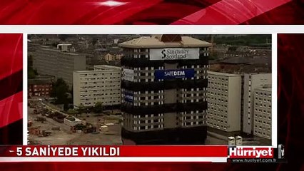 DEV BLOK 5 SANİYEDE YIKILDI