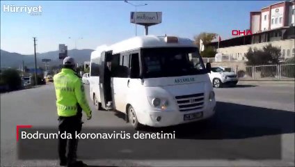 Bodrum'da koronavirüs denetimi