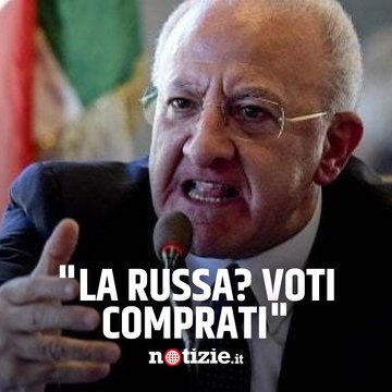 De Luca attacca Giorgia Meloni: La Russa presidente del Senato? Comprati voti dell'opposizione