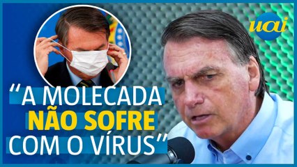 Bolsonaro questiona número de vítimas de Covid no Brasil