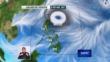 Signal number 1, itinaas sa ilang lugar sa Northern Luzon dahil sa Bagyong Neneng | Saksi