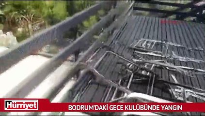 Bodrum'daki bir gece kulübünde yangın paniği