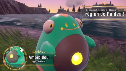 Pokémon Écarlate Violet - Bande-annonce de gameplay Ampibidou
