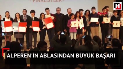 Alperen'in ablasından büyük başarı... TÜBİTAK'tan birincilik