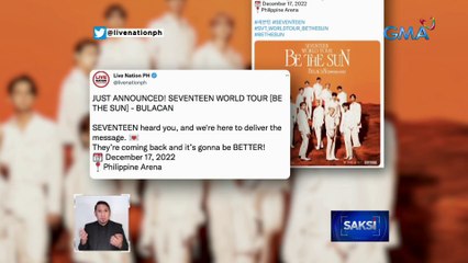 "Be The Sun" concert ng Seventeen, may encore sa Dec. 17 sa Philippine Arena | Saksi