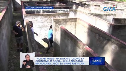 "Human maze" na nakatutulong sa cognitive at social skills ng isang manlalaro, alok sa isang pasyalan | Saksi