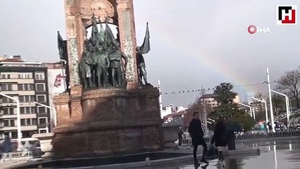 İstanbul’da gökkuşağı sürprizi
