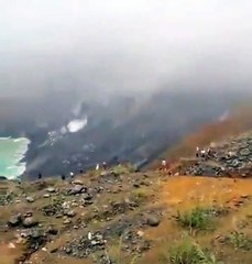 Impressionnant : un lac disparait sous un glissement de terrain