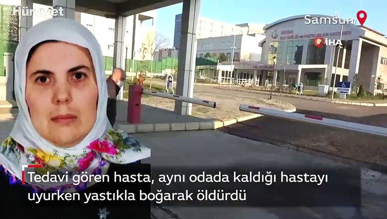 Aynı odada kaldığı hastayı, uyurken yastıkla boğarak öldürdü
