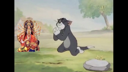 Tom and Jerry !! Tom Durga Pooja करते हुए super pooja
