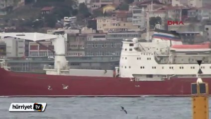 Rus kargo gemisi Boğaz'dan geçti