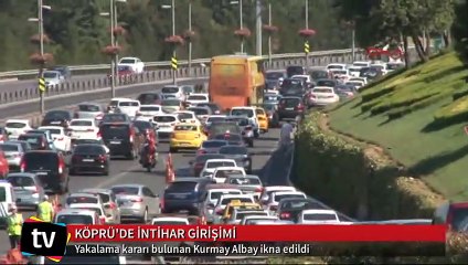Boğaziçi Köprüsü’nde albay intihar girişiminde bulundu