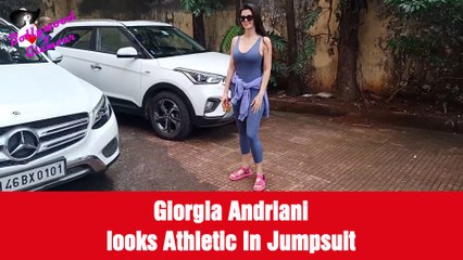 Giorgia Andriani looks Athletic In Jumpsuit