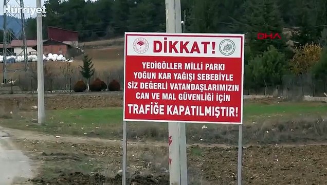 Yedigöller Milli Parkı yolu ulaşıma kapatıldı