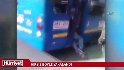 Otobüste hırsızlık yapan şahıs, böyle yakalandı