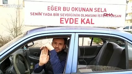 Aracının üzerine tabut bağlayıp koronavirüse dikkat çekmeye çalışınca ceza kesildi