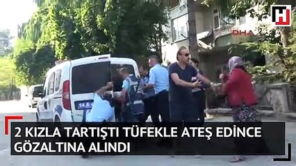 Arkalarından ateş edilince iki kız motorsikleti bırakıp kaçtı