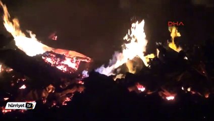 Bolu, İğneciler Köyü'nde yangın: 7 ev kül oldu