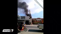 Filipinler'de bomba yüklü aracın patlama anı