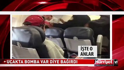 UÇAKTA DEHŞET! ARKA KOLTUKTAKİ YOLCU ÇEKTİ