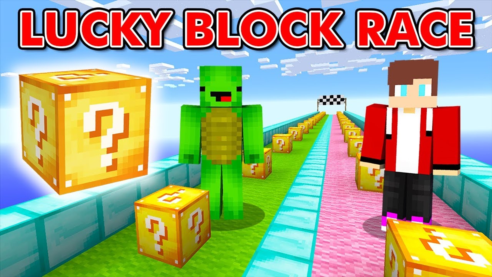 Rainbow Lucky Block Race Map