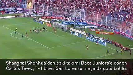 Tevez Boca’da siftah yaptı!