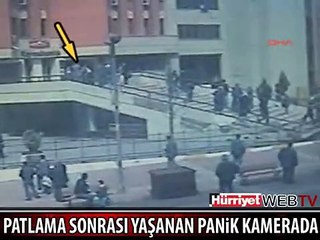 PATLAMA SONRASI PANİK KAMERADA