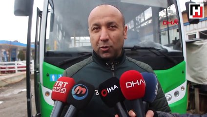 Otobüs şoföründen yaya geçidinde bekleyen köpeğe yardım