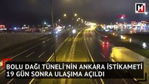 TEM otoyolu Ankara yönü trafiğe açıldı