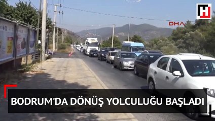 İlçeden çıkamadılar! Bodrum'da 2 km'lik yol 20 dakika sürdü...