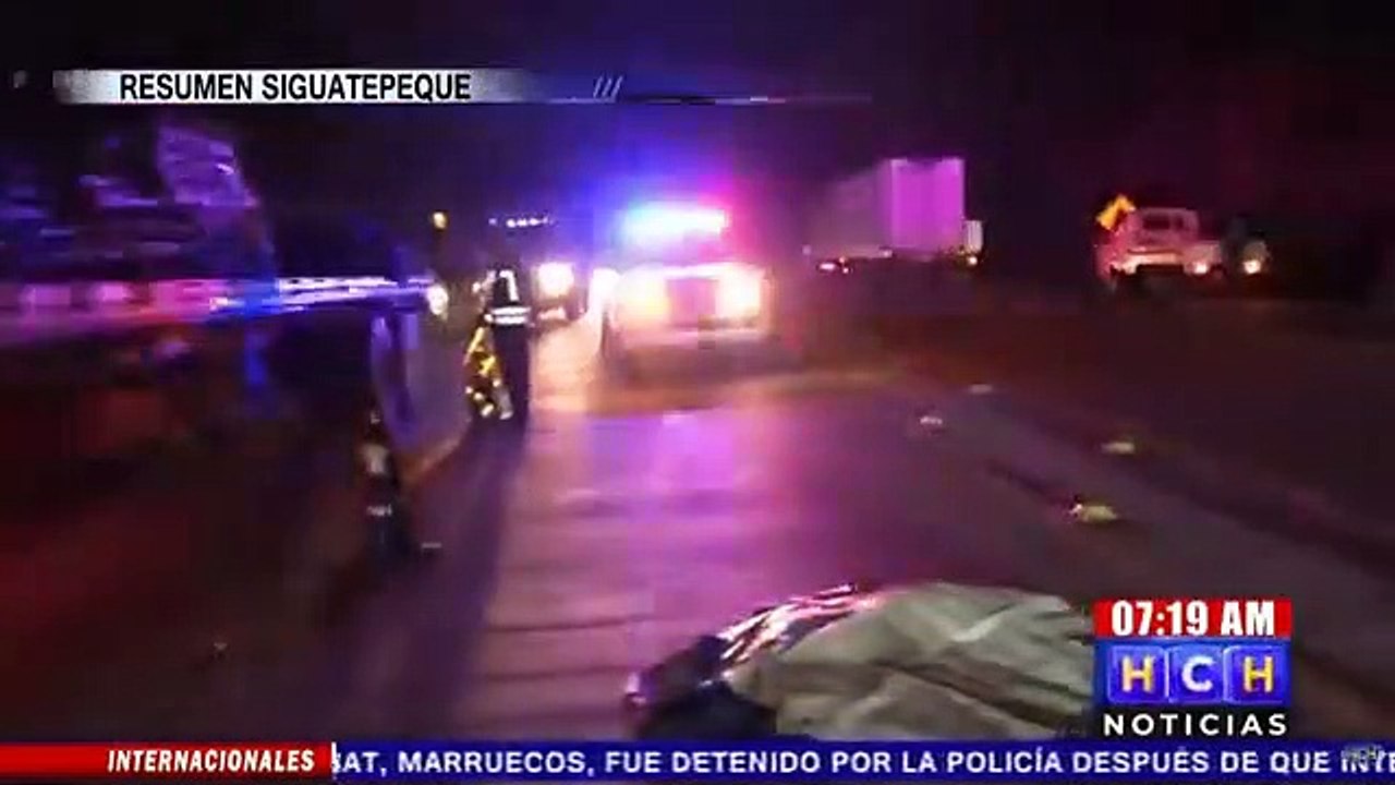 Una persona muerta por atropellamiento #ResumenSiguatepeque