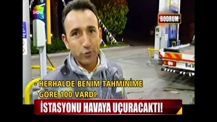 Bodrum'da benzin istasyonunda feci kaza