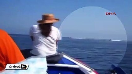 Jet-ski ile göçmen kaçakçılığı kamerada