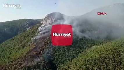 Son dakika haber: Bornova'da makilik alanda yangın