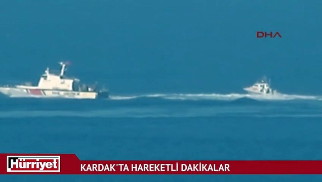 Kardak'ta Yunan Sahil Güvenlik botu bozulunca...
