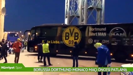 Borussia Dortmund-Monaco maçı öncesi patlama