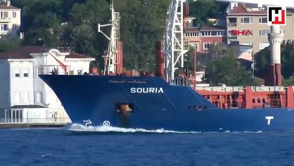 Suriye gemisi 6 yıl sonra boğazdan geçti