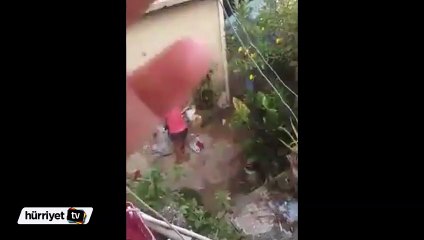 Aldatan kocasını bir hamlede yere yığdı