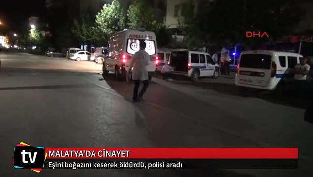 Eşini boğazını keserek öldürdü, polisi aradı