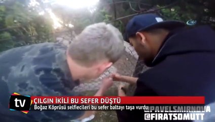 3. Boğaz Köprüsü selfiecileri bu sefer düştü