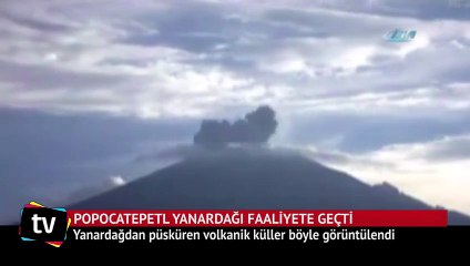 Popocatepetl Yanardağı böyle püskürdü