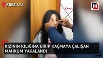 Kızının kılığına girerek hapisten kaçmaya çalıştı