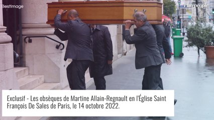 Obsèques de Martine Allain-Regnault : Catherine Ceylac épaulée par son homme, Marie Drucker discrète