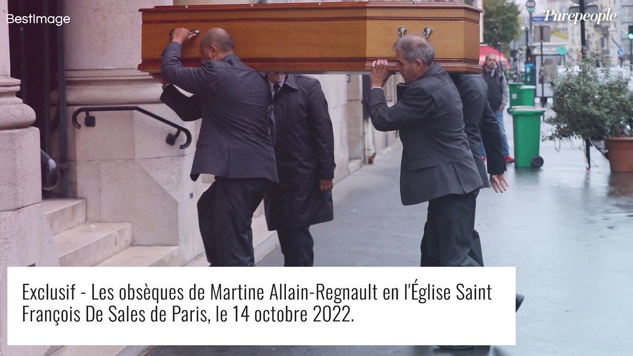 Obsèques de Martine Allain-Regnault : Catherine Ceylac épaulée par son homme, Marie Drucker discrète