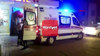 Freni boşalan vinç, eve girdi