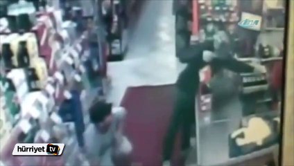 Silahlı soyguncu sert kayaya çarptı