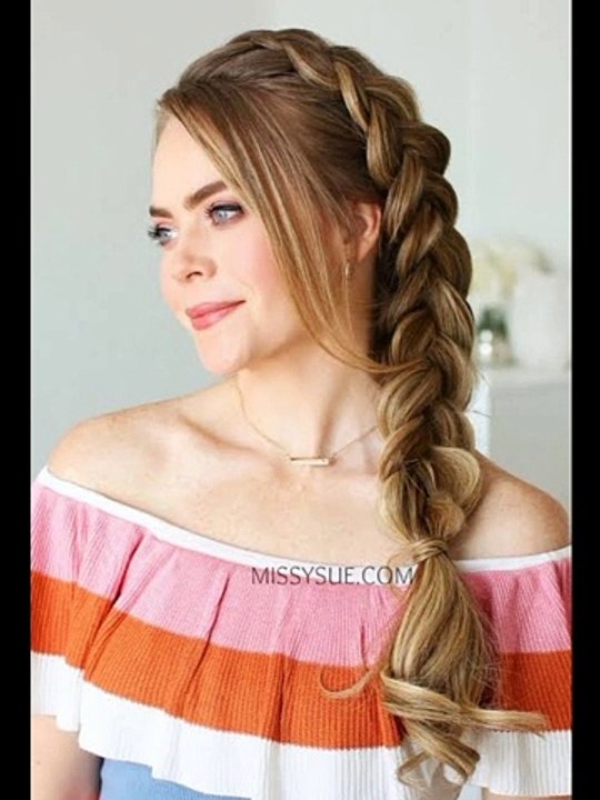 beautiful braided hairstyles for girls | styles for long hair | heavy braids hair styles for girls