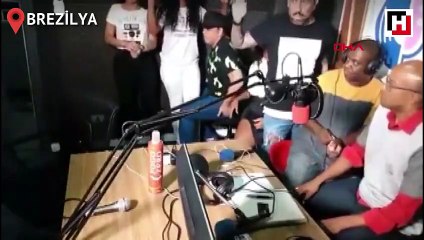 Brezilya'da canlı yayında silahlı soygun