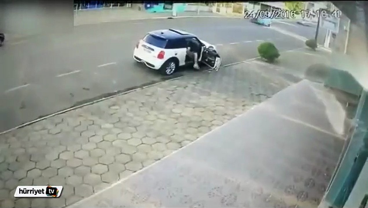 Zıplayarak ölümden kurtuldu